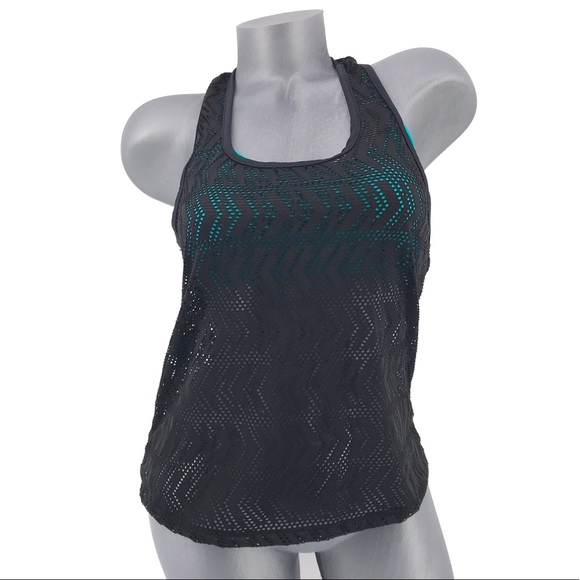 Go by Gossip | 2 Piece Layered Laser Cut Tankini - Picture 2 of 6